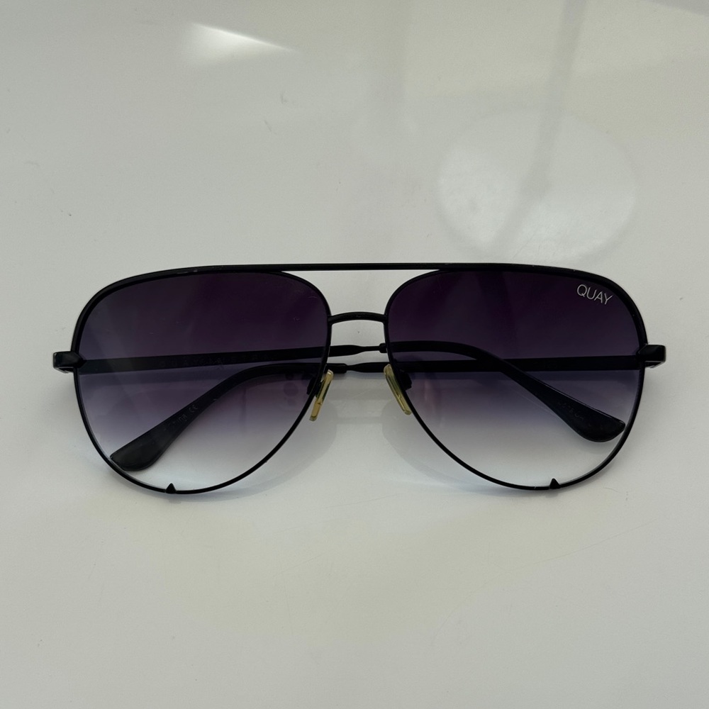 Quay Australia Black High Key Sunglasses